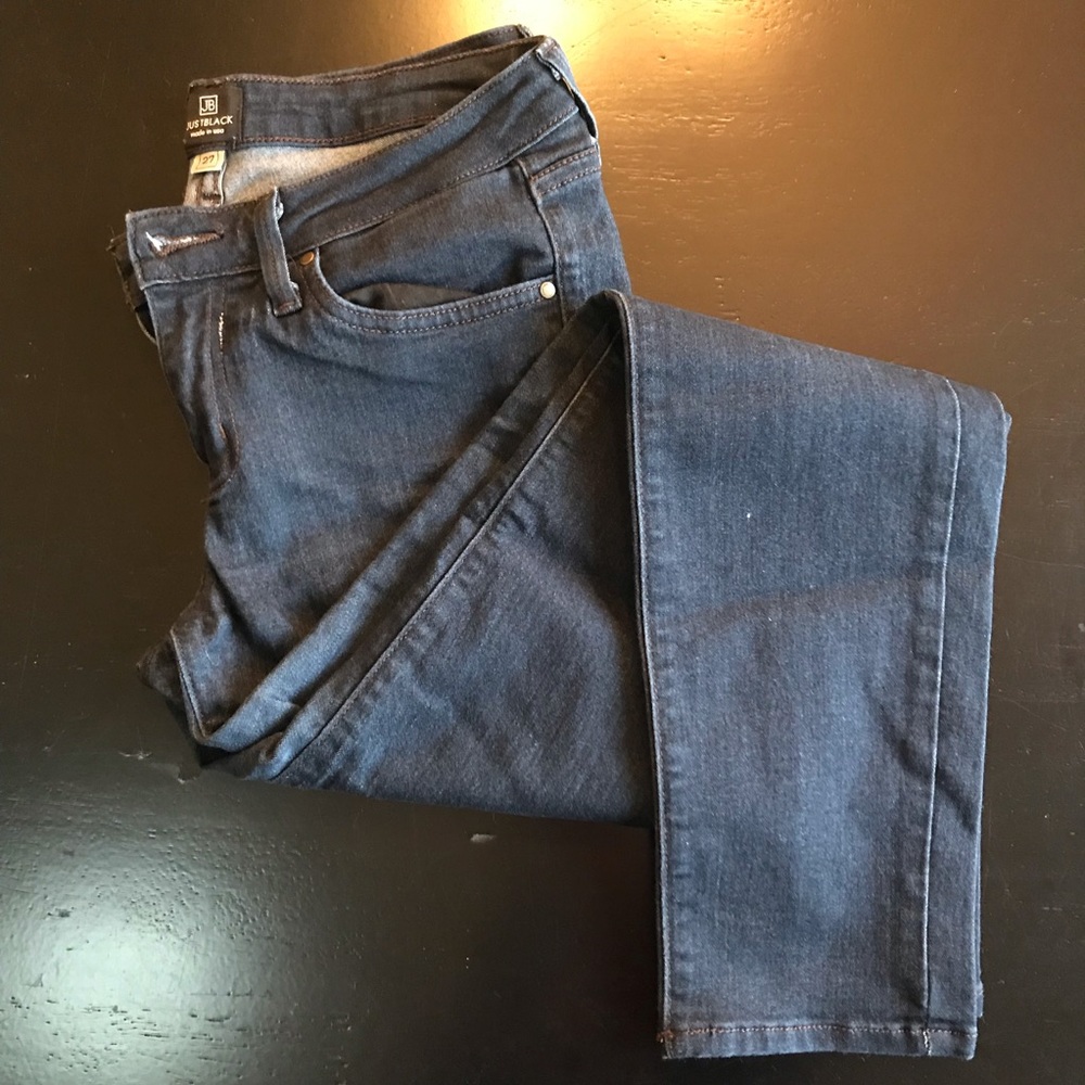 Just Black Skinny Jeggings in dark blue